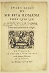 LIPSIUS, JUSTUS. De militia Romana libri quinque, commentarius ad Polybium. Editio nova. 1598